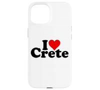 I Love Heart Creta Islas GRIEGAS MEDITERANNEAN Grecia Carcasa para iPhone 15