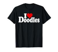 I Love Heart Doodles Labradoodles Golden Doodles Golden GOODLE Mix Camiseta