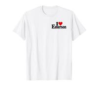 I LOVE HEART EMERSON RALPH WALDO NOMBRE EN UNA TEE Camiseta