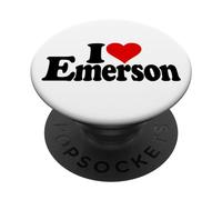 I LOVE HEART EMERSON RALPH WALDO NOMBRE EN UNA TEE PopSockets PopGrip Adhesivo