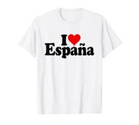 I Love Heart Espana Espana ESPAÑA Cultura ESPAÑOLA Camiseta gráfica económica