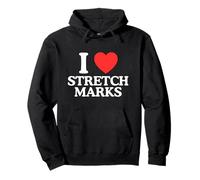 I Love Heart Estrías Inspirando Relación Pareja Y2K Sudadera con Capucha