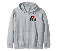 I Love Heart Fiji Fijian Cultura Sudadera con Capucha