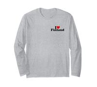 I Love Heart Finlandia Manga Larga