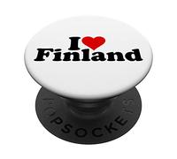 I Love Heart Finlandia PopSockets PopGrip Adhesivo