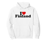 I Love Heart Finlandia Sudadera con Capucha