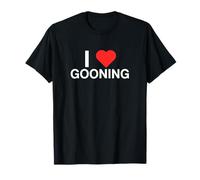 I Love Heart Gooning Funny Gen Z BrainRot Novedad Meme Y2K Camiseta
