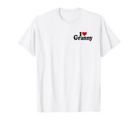 I LOVE HEART GRANNY ABUELA ABUELTA PADRE Camiseta