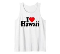 I Love Heart Hawaii Islas Hawaianas Camiseta sin Mangas
