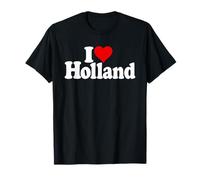 I Love Heart Holland PAÍSES Bajos Cultura Holanda Blanco Camiseta