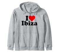 I Love Heart Ibiza ESPAÑA Islas BALEARES Sudadera con Capucha