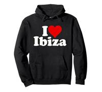 I Love Heart Ibiza ESPAÑA Islas BALEARES Sudadera con Capucha