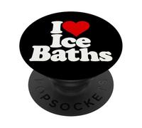 I Love Heart Ice BAÑOS Cold TUBS PopSockets PopGrip Adhesivo