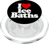 I Love Heart Ice BAÑOS Cold TUBS PopSockets PopGrip para MagSafe
