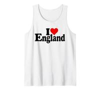 I Love Heart Inglaterra Reino Unido Camiseta sin Mangas