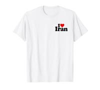 I Love Heart Iran Cultura IRANÍ Camiseta gráfica económica, Hombre, Blanco, XL