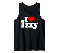 I Love Heart Izzy Isabel Nombre EN UNA tee Camiseta sin Mangas