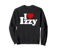 I Love Heart Izzy Isabel Nombre EN UNA tee Sudadera