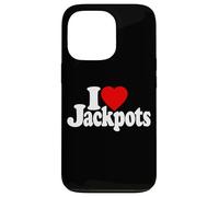 I Love Heart JACKPOTS TRAGAMONEDAS MÁQUINAS Slot Casinos Las Vegas Carcasa para iPhone 13 Pro