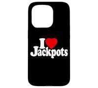 I Love Heart JACKPOTS TRAGAMONEDAS MÁQUINAS Slot Casinos Las Vegas Carcasa para iPhone 15 Pro
