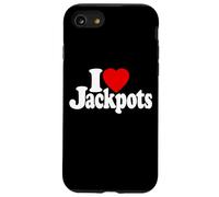 I Love Heart JACKPOTS TRAGAMONEDAS MÁQUINAS Slot Casinos Las Vegas Carcasa para iPhone SE (2020) / 7/8
