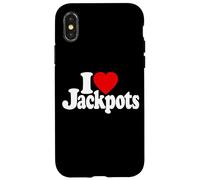 I Love Heart JACKPOTS TRAGAMONEDAS MÁQUINAS Slot Casinos Las Vegas Carcasa para iPhone X/XS