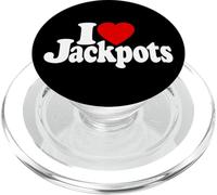 I Love Heart JACKPOTS TRAGAMONEDAS MÁQUINAS Slot Casinos Las Vegas PopSockets PopGrip para MagSafe