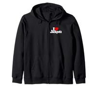 I Love Heart JACKPOTS TRAGAMONEDAS MÁQUINAS Slot Casinos Las Vegas Sudadera con Capucha