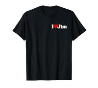 I Love Heart Jim Jimmy James Nombre EN UNA tee Camiseta