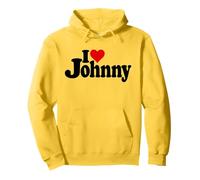 I LOVE HEART JOHNNY JOHN NOMBRE EN UNA TEE Sudadera con Capucha