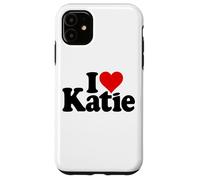 I LOVE HEART KATIE KATE NOMBRE EN UNA TEE Carcasa para iPhone 11