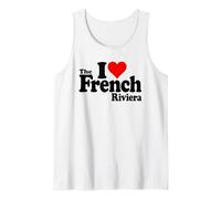 I Love Heart LA Riviera Francesa Cote D'AZUR Niza MÓNACO Camiseta sin Mangas