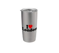 I LOVE HEART LONDRES INGLATERRA Vaso térmico de acero inoxidable de doble pared