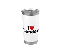 I LOVE HEART LONDRES INGLATERRA Vaso térmico de acero inoxidable de doble pared
