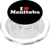 I LOVE HEART MANITOBA CANADÁ PopSockets PopGrip para MagSafe