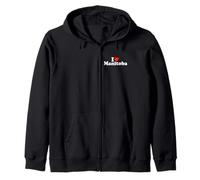 I LOVE HEART MANITOBA CANADÁ Sudadera con Capucha