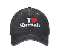 I Love Heart Mariah Sun Gorra de béisbol Sombreros de Hip Hop Personalizados para Hombre y Mujer con Patines de Tenis Retro Ajustados Gorras de béisbol a Prueba de Sol