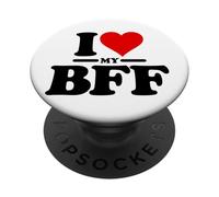 I LOVE HEART MY BFF MEJORES AMIGOS PARA SIEMPRE PopSockets PopGrip Adhesivo