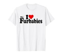 I Love Heart MY FURBABIES FURBABIES Perro Gato FURBABY Camiseta