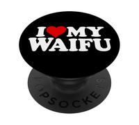 I Love Heart MY Waifu Esposa Japonesa PopSockets PopGrip Adhesivo