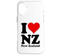 I Love Heart New Zealand NZ Kiwi Maori Cultura Carcasa para iPhone 16 Plus