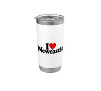 I LOVE HEART NEWCASTLE UPON TYNE INGLATERRA Vaso térmico de acero inoxidable de doble pared