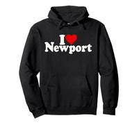 I Love Heart Newport Rhode Island Nueva Inglaterra Sudadera con Capucha