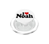 I Love Heart Noah Noah Name ON A tee PopSockets PopGrip para MagSafe