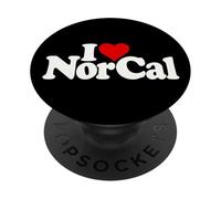I Love Heart Norcal Norte DE California PopSockets PopGrip Adhesivo