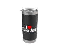 I LOVE HEART RIO DE JANEIRO BRASIL BRASIL Vaso térmico de acero inoxidable de doble pared