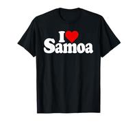 I Love Heart Samoa Samoan Cultura Polinesia Camiseta