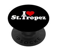 I Love Heart San Tropez Saint-Tropez Francia PopSockets PopGrip Adhesivo