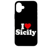 I Love Heart Sicilia Sicilia Italia Carcasa para iPhone 16 Plus