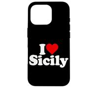 I Love Heart Sicilia Sicilia Italia Carcasa para iPhone 16 Pro